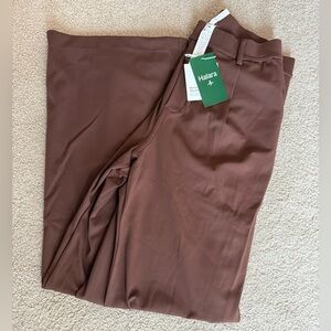 HALARA high waisted side pocket work wide leg pants